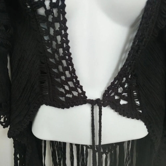 Another Story Bolero with Fringe & Crocheting, S - Picture 4 of 10
